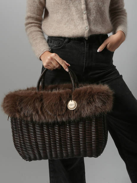 Handtas Doudou Le voyage en panier Bruin doudou L ander zicht 1